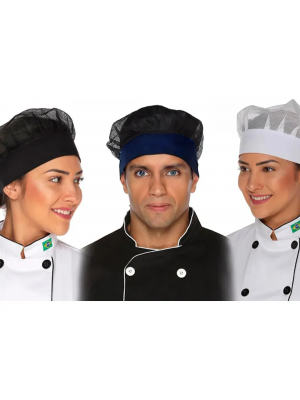 Kit 5 Bandanas Cozinha Unissex - Touca Garçom Chef Barman
